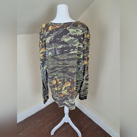 Nike Tiger Camouflage Cotton Long Sleeve Mens  Shirt Size XXL - Picture 4 of 12